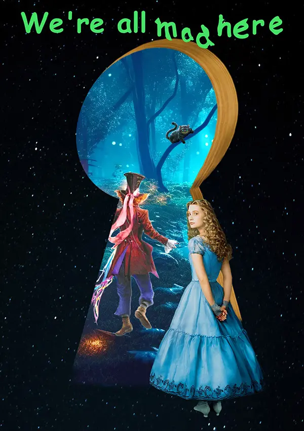 Postkarte-1 Alice im Wunderland